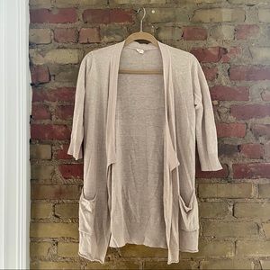 Eileen Fisher 100%LINEN linen sweater cardigan XS